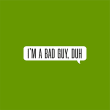 Бутылка «I’m a bad guy» с карабином, зеленое яблоко, черный, с брелоком, цвет черный