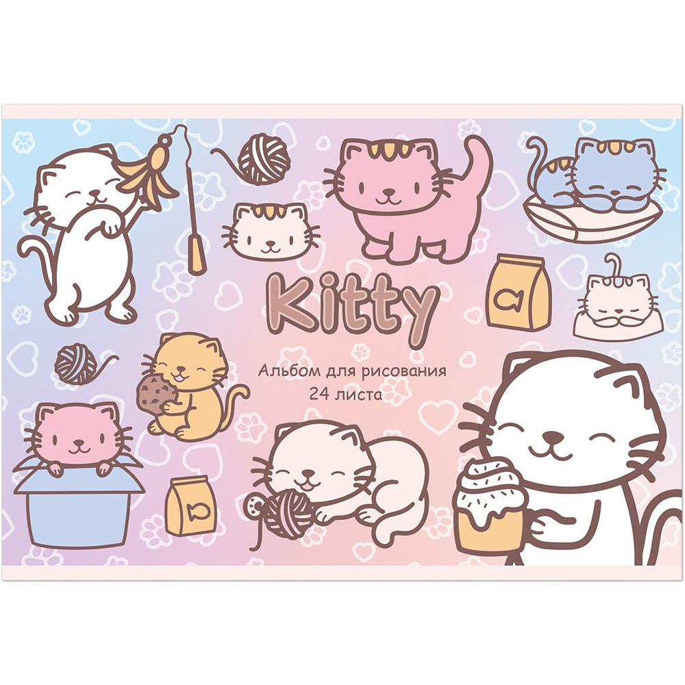 Альбом для рисования "KITTY KAWAII", A4, 24 листа - 2