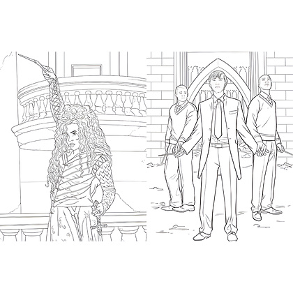 Раскраска "Colouring Book. Harry Potter: Slytherin House Pride", (английский язык) - 2