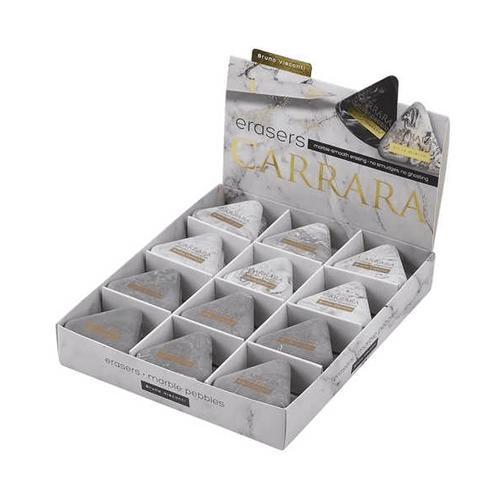 Ластик "Carrara", ассорти, белый, серый - 2