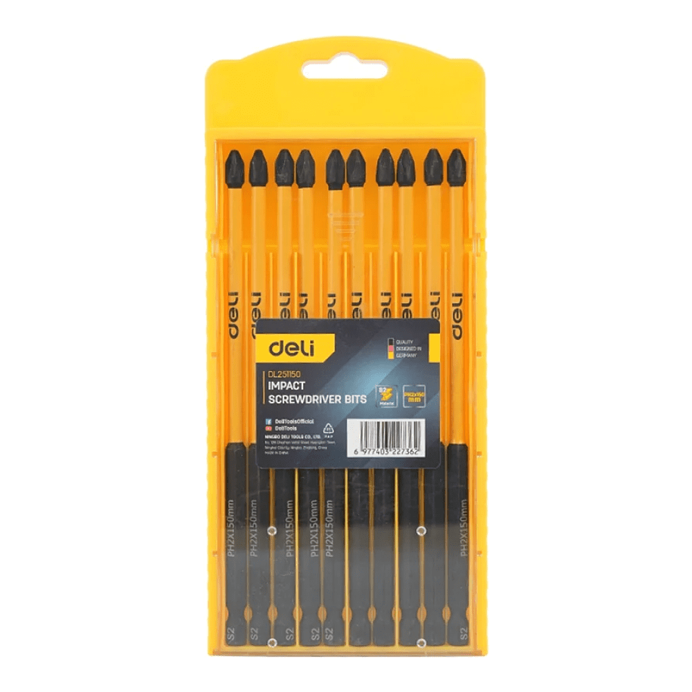 Бита Deli YS EDL251150, ударная, 10 шт., PH2 x 150 мм - 11
