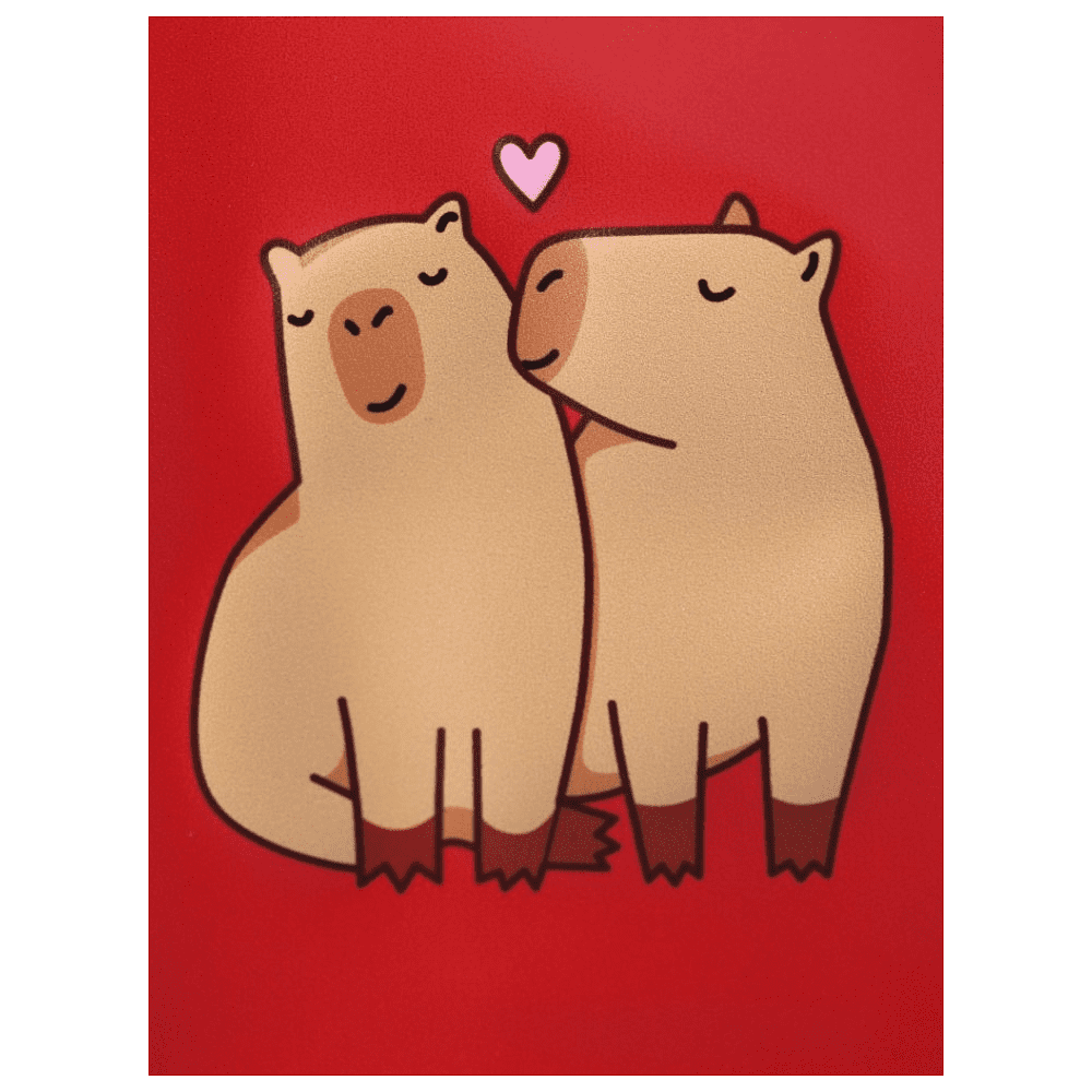 Обложка для паспорта "Capybara love", разноцветный - 3