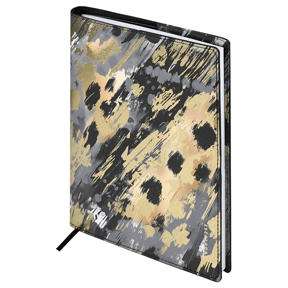 Книга записная "Леопард", А5+, 120 листов, клетка, золотой - 2