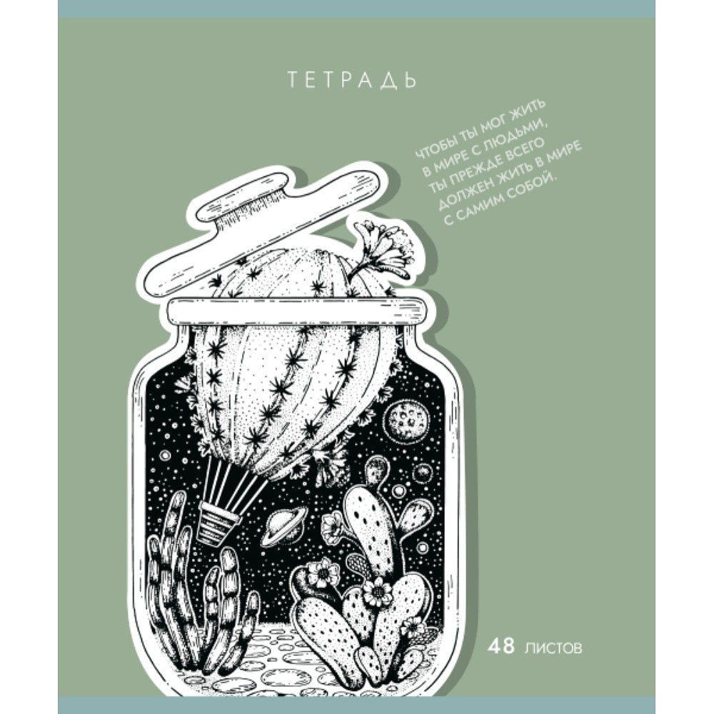 Тетрадь "Внутренний мир", А5, 48 листов, клетка, ассорти - 3