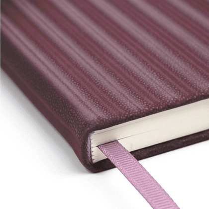 Книга записная "Stripes", А5, 128 листов, клетка, сливовый - 3