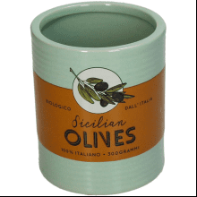 Кашпо "Planter Olives", керамика, разноцветный