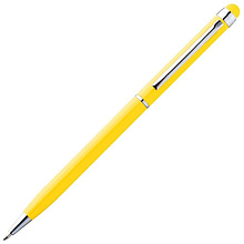 Ручка шариковая автоматическая "New Orleans", 0.7 мм, желтый, серебристый, стерж. синий