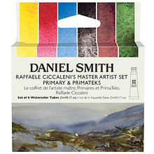 Краски акварельные Daniel Smith "Raffaele Ciccaleni's Master Artist Set. Primary & Primateks", 6 цветов, тубы