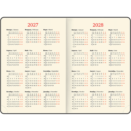 Ежедневник датированный "Iguana" на 2027 год, А5, 352 страницы, линейка, темно-зеленый - 5
