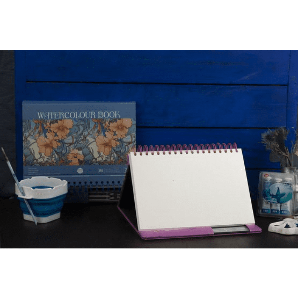 Скетчбук для акварели "Ладога", 17,5х25 см, 20 листов, синий - 10