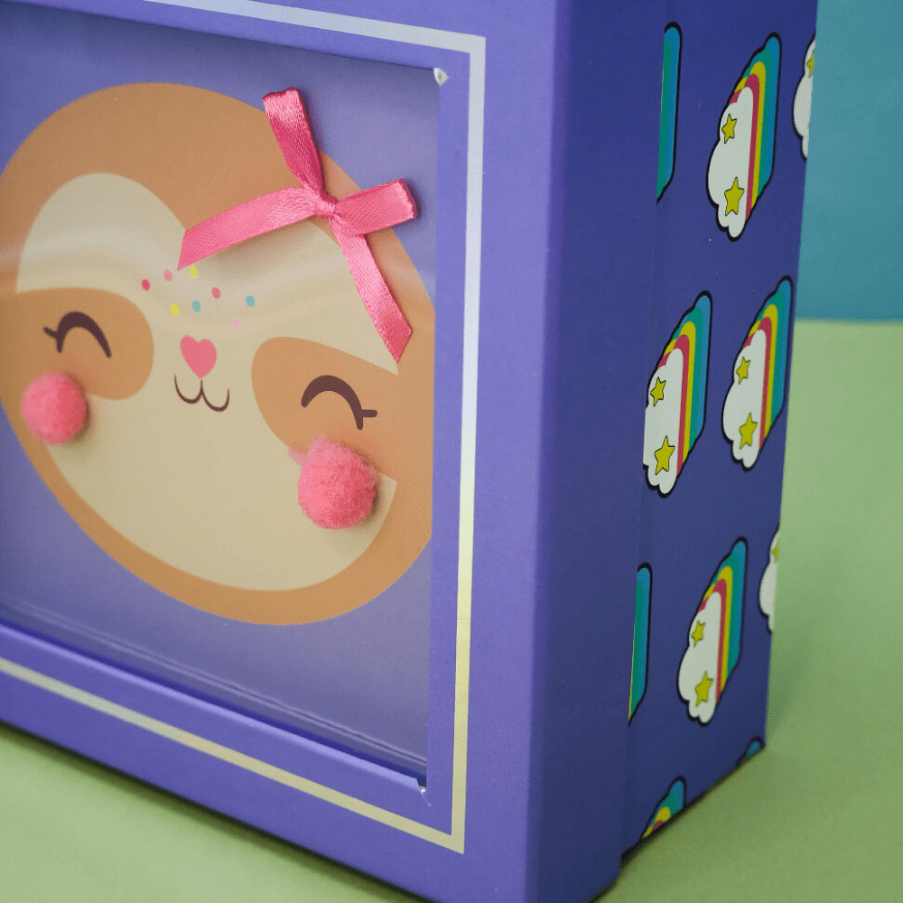 Коробка подарочная "Cute sloth", 15х15х6.5 см - 2