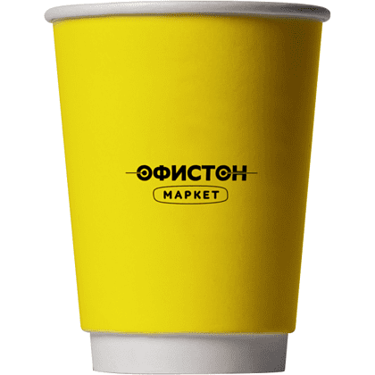 Стакан бумажный "Виктор Цой", 250 мл, желтый - 2