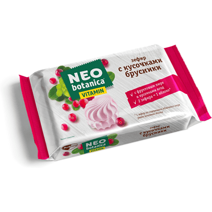 Зефир "Neo-botanica VITAMIN", с кусочками брусники, 250 г
