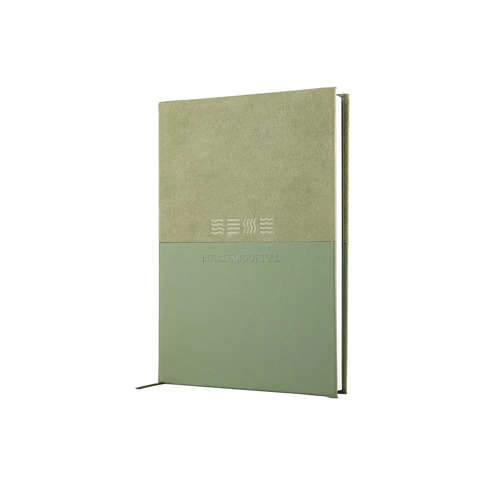 Блокнот "Стихия. Bullet Journal", А5, 80 листов, в точку, оливковый - 4