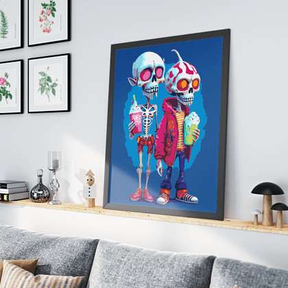 Картина по номерам "Скелеты лето" - 3