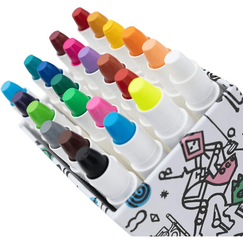 Мелки восковые "Himi Silky Crayon", 36 цветов, ассорти - 5