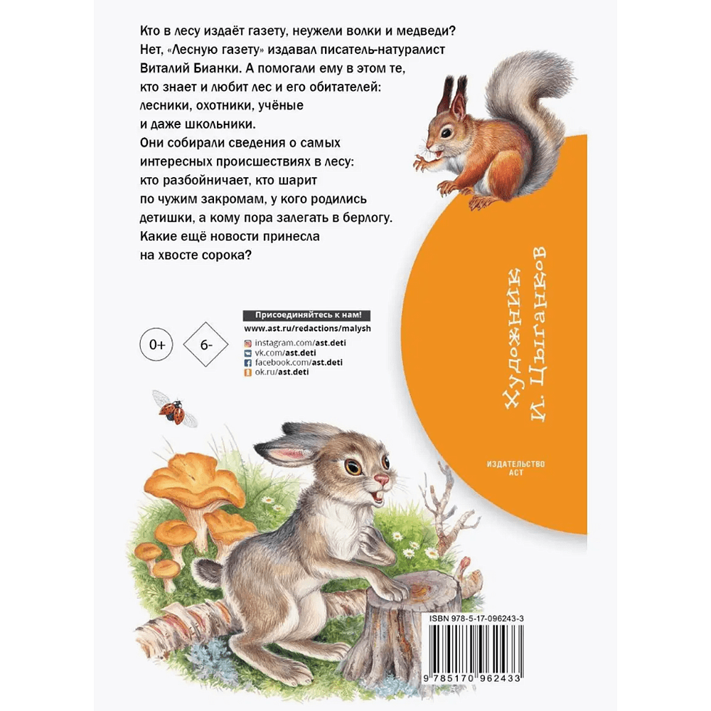Книга "Библиотека начальной школы. Лесная газета", Виталий Бианки - 2