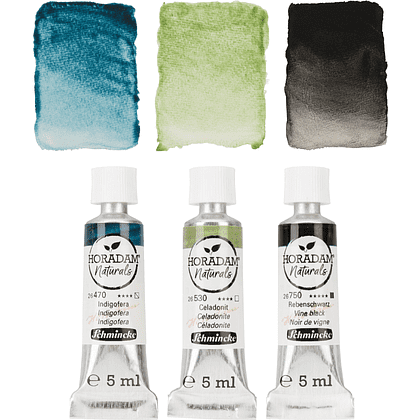 Краски акварельные "Schmincke. Horadam Naturals. Water", набор 3 цвета, 5 мл, тубы