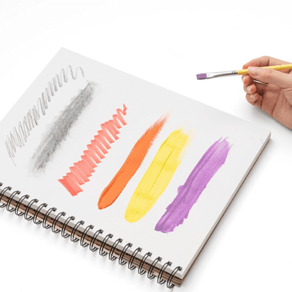 Скетчбук для графики "Himi", 22.8х30.4 см, 180 г/м2, 40 листов - 6