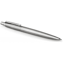 Ручка шариковая автоматическая "Parker Jotter Stainless Steel CT", 0.7 мм, серебристый, стерж. синий