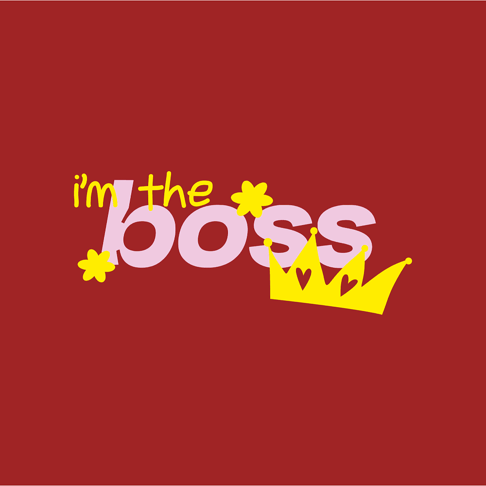 Футболка оверсайз «I'm the boss» унисекс, красный, M-L - 2