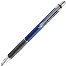 Ручка шариковая автоматическая "Sapphire", 0.6 мм, черный, синий, серебристый, стерж.синий