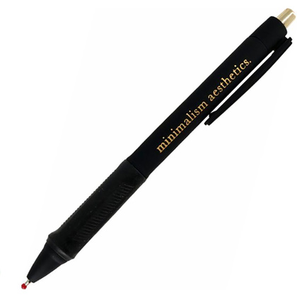 Ручка шариковая "Aesthetics", 0,5 мм, черный, стерж. синий