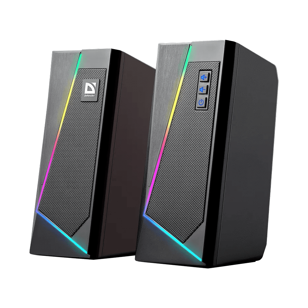 Акустическая система Defender Solar 3, 10 Вт, USB, черный