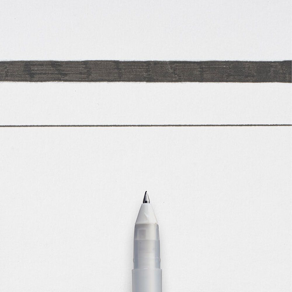 Ручка гелевая "Gelly Roll Basic", 0.5 мм, прозрачный, стерж. черный - 2