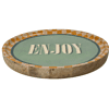 Тарелка деревянная "Enjoy", 25х25х2.5 см, разноцветный - 2