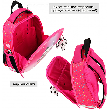 Рюкзак школьный "Ergo Light. Panda", розовый - 5