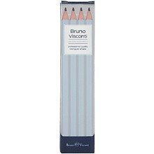Карандаш простой "GraphixZefir Jumbo. Зефирный голубой", 4B, 4 шт.
