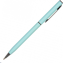 Ручка шариковая автоматическая "Palermo", 0.7 мм, нежно-голубой, серебристый, стерж. синий