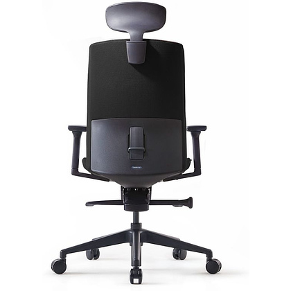 Кресло для руководителя BESTUHL "J2", ткань, пластик, черный  - 5