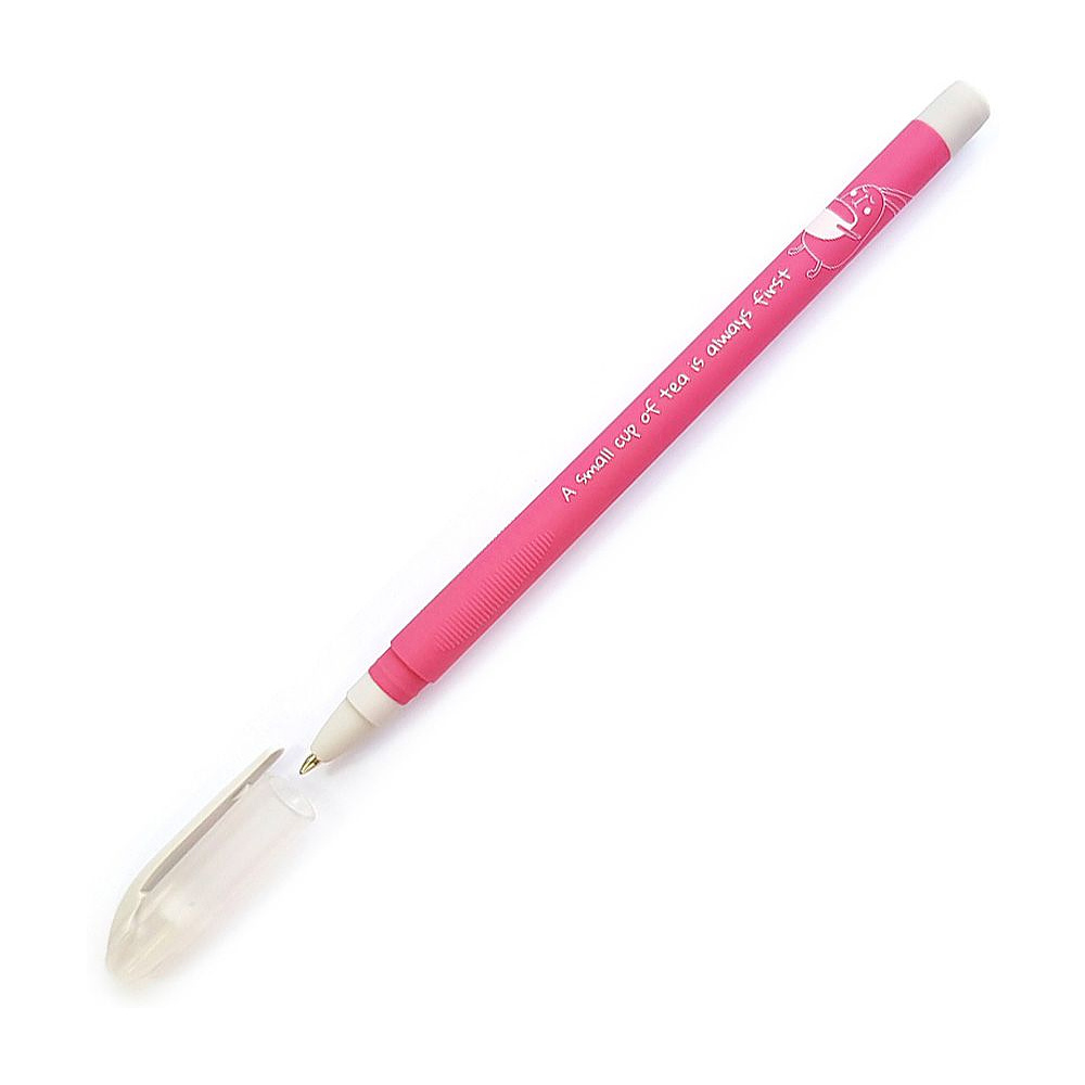 Ручка шариковая "Bunny", 0.7 мм, малиновый, серый, стерж. синий