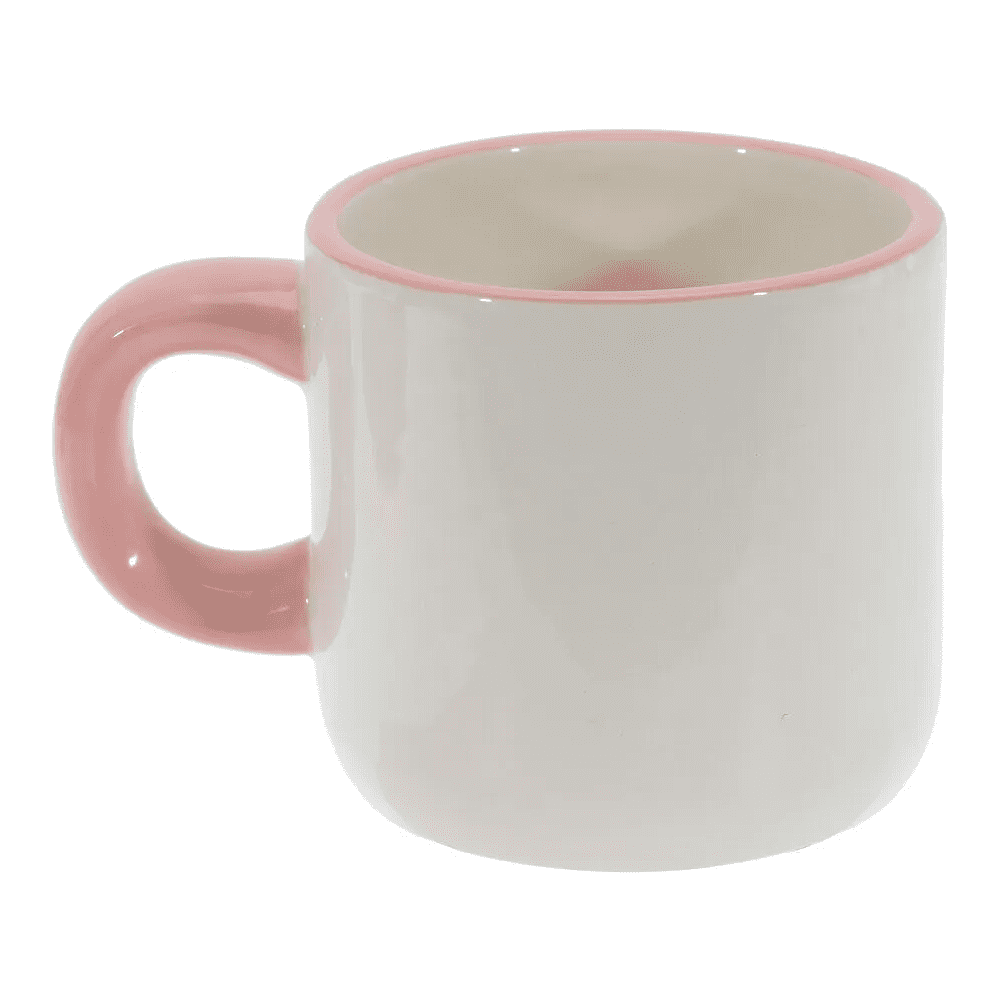 Кружка керамическая "Лошадка", 350 мл, белый, розовый - 2