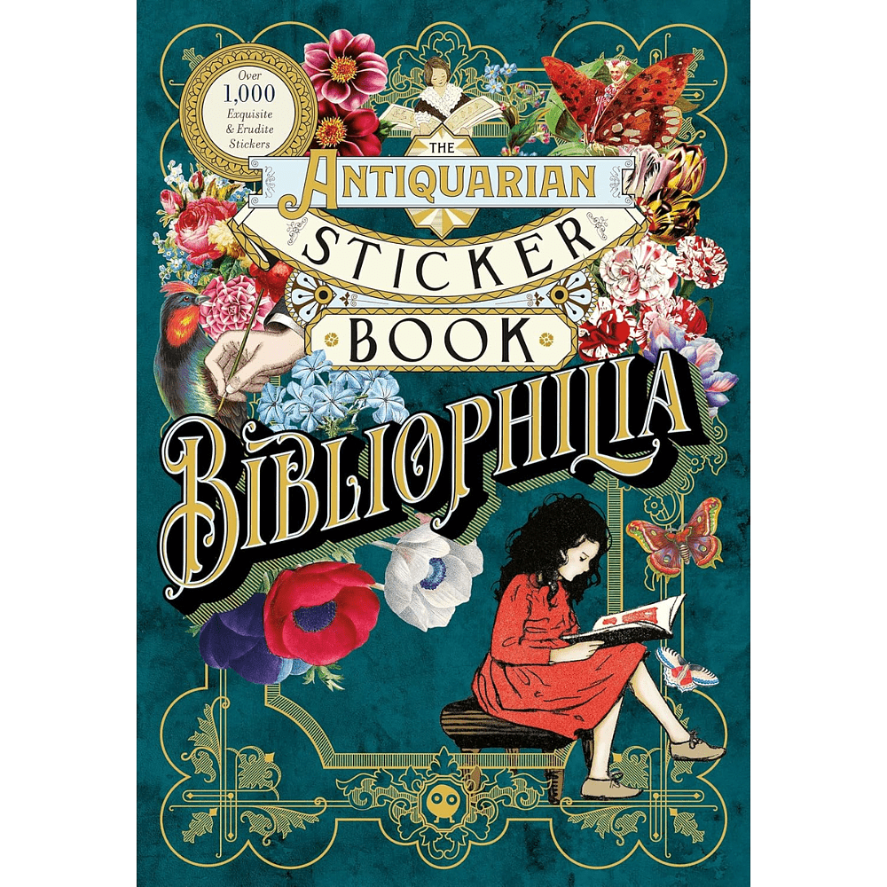 Книга на английском языке "The Antiquarian Sticker Book: Bibliophilia", Odd Dot
