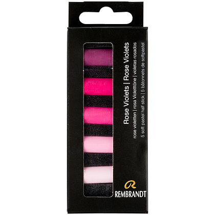 Набор мягкой пастели "Rembrandt Half Pastel", 5 цветов, красно-фиолетовые