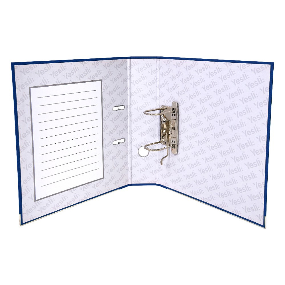 Папка-регистратор "Yesli:", А4, 75 мм, ПВХ Эко, синий - 5