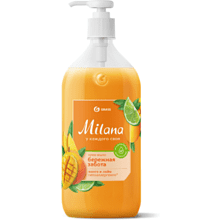 Крем-мыло "Milana", 1 л, манго и лайм