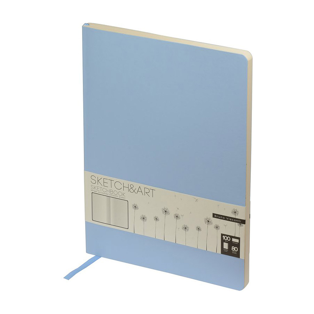 Скетчбук "Sketch&Art", 17.9x25 см, 100 г/м2, 80 листов, голубой - 2