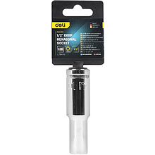 Головка торцевая шестигранная Deli YS EDQ4310 1/2", 10 мм , глубокая, серебристый