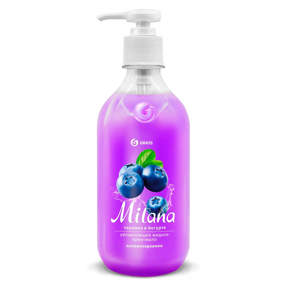 Крем-мыло жидкое "Milana", черника в йогурте