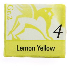 Краски акварельные "Renesans", 04 желтый лимонный, кювета