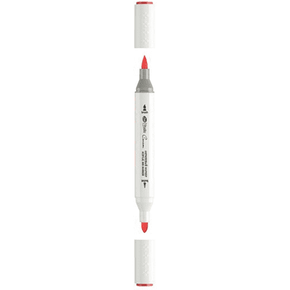 Маркер акриловый "Сонет", двусторонний, алый