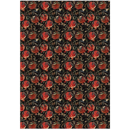 Бумага декоративная в рулоне "Flora. Гранат", 1х0,7 м - 2