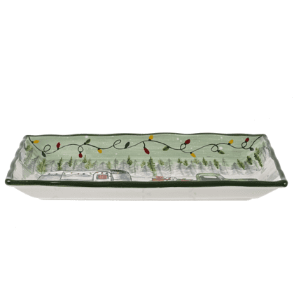 Блюдо керамическое "Сказочная пора", 37х22 см, разноцветный - 2