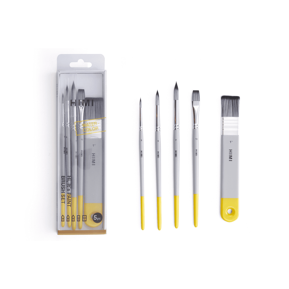 Набор кистей "Himi", 5 шт, синтетика