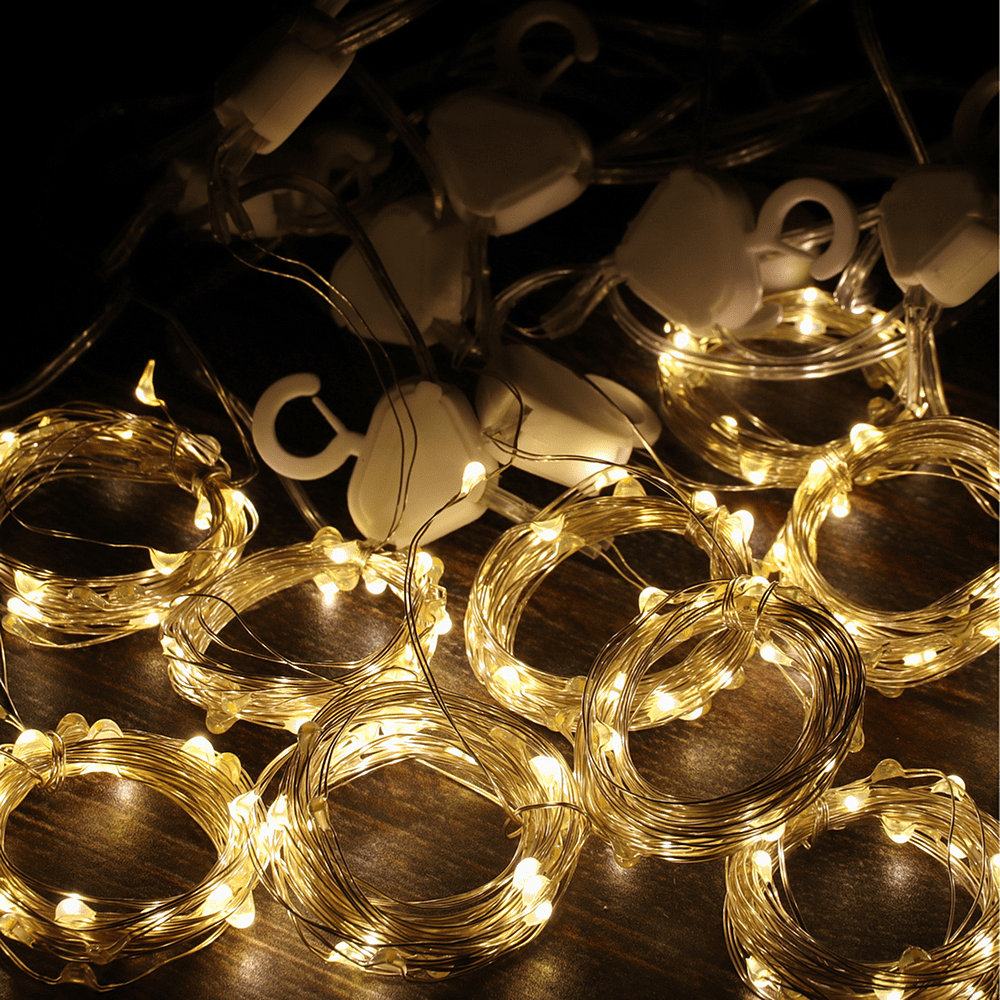 Гирлянда электрическая LED "Занавес. Роса", тепло-белый - 3