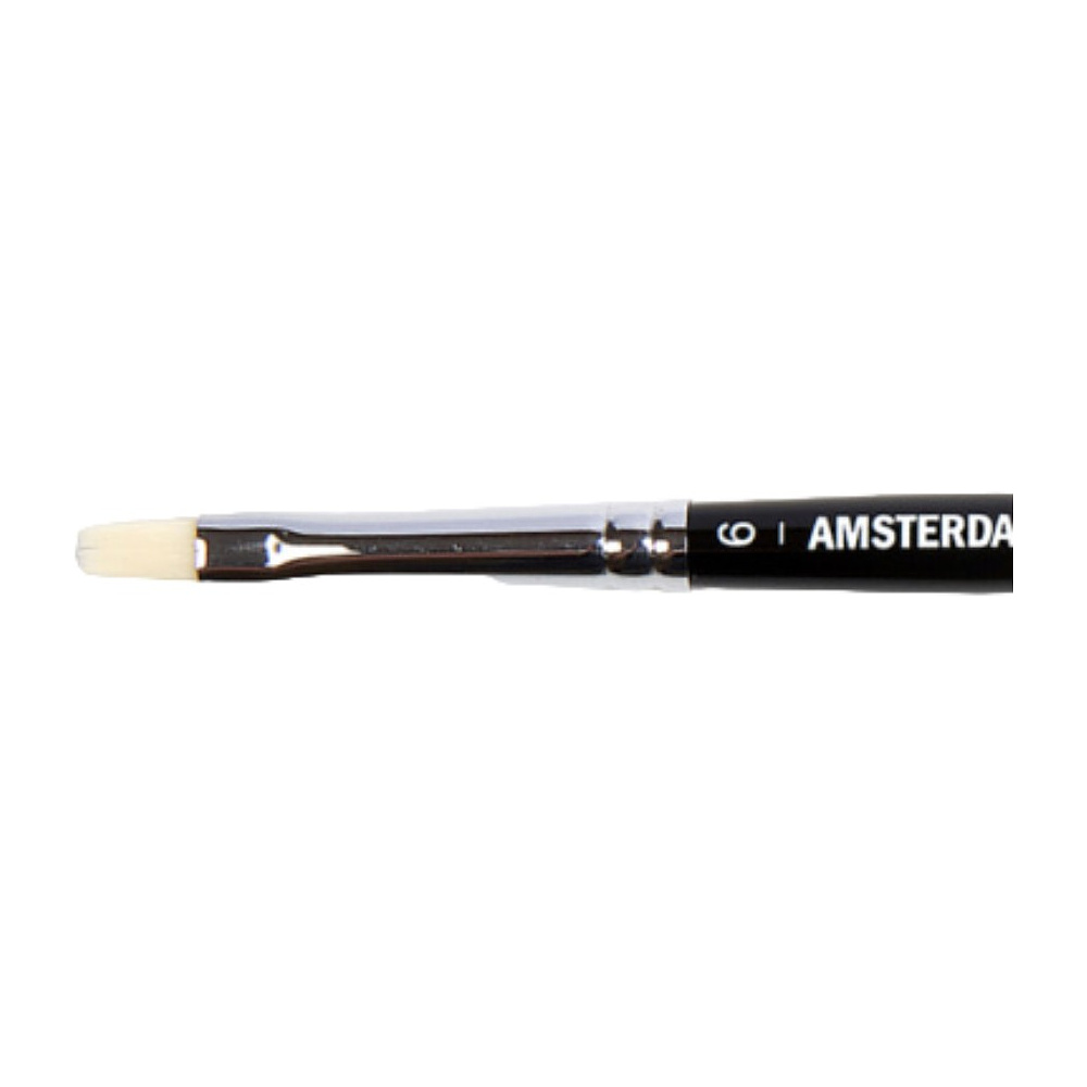 Кисть для рисования "Amsterdam acrylic 352", синтетика, плоская, №6 - 2